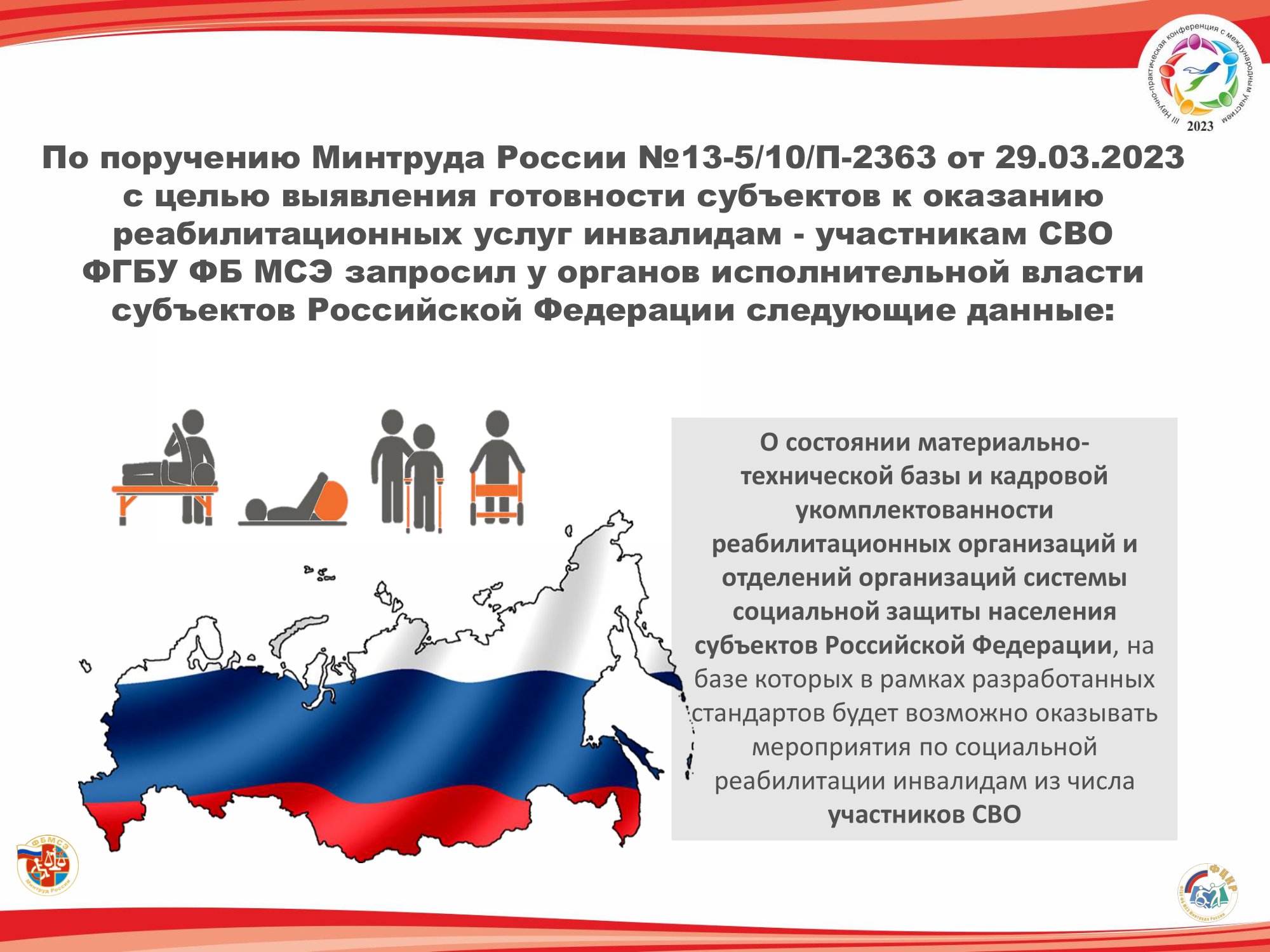 Принципы и подходы к организации комплексной реабилитации военнослужащих -  участников СВО